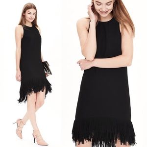 Banana Republic Shift Dress Women's 0 Aline Fringe
